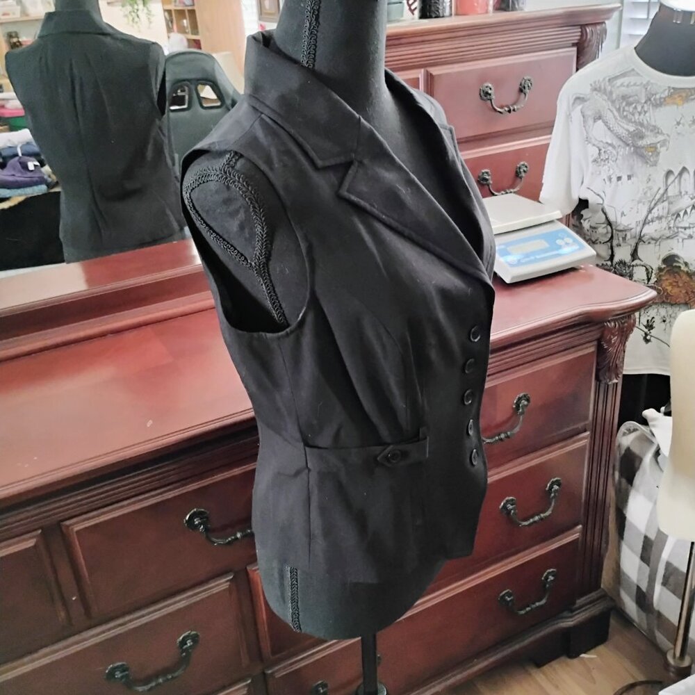 Black Business Formal Vest - Picture 4 of 6